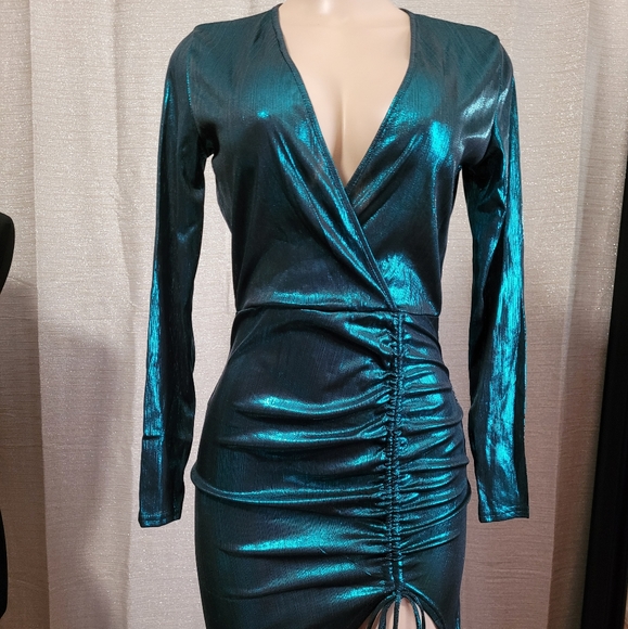 Fashion ruched midi dress new size M, L available strech material. - Picture 4 of 10